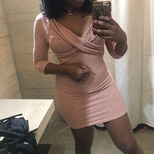 Rose sweater dress